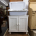 Waschbecken Emaille mit Unterschrank